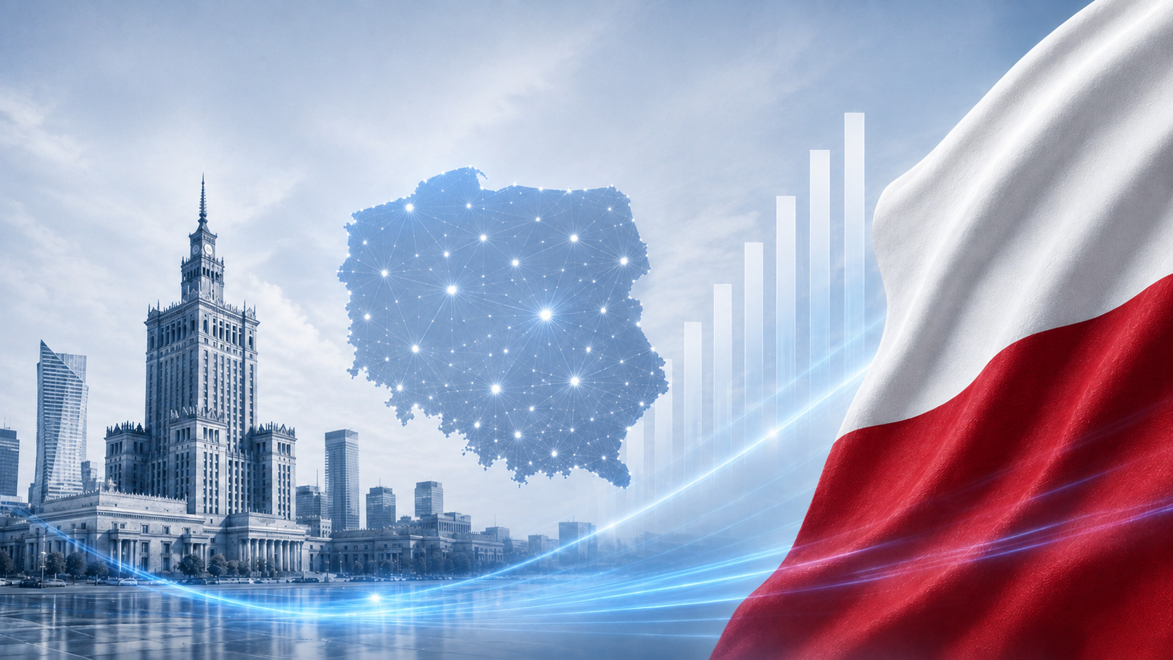 Poland flag and map in the context of debt collection and legal enforcement