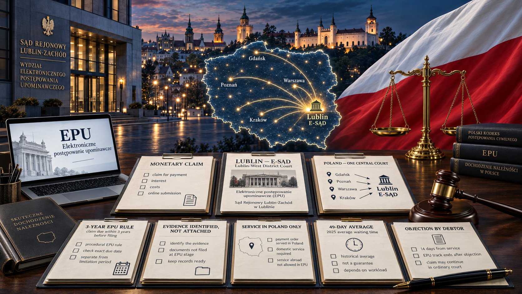 Electronic writ-of-payment proceedings in Poland through the central e-court in Lublin for nationwide monetary claims