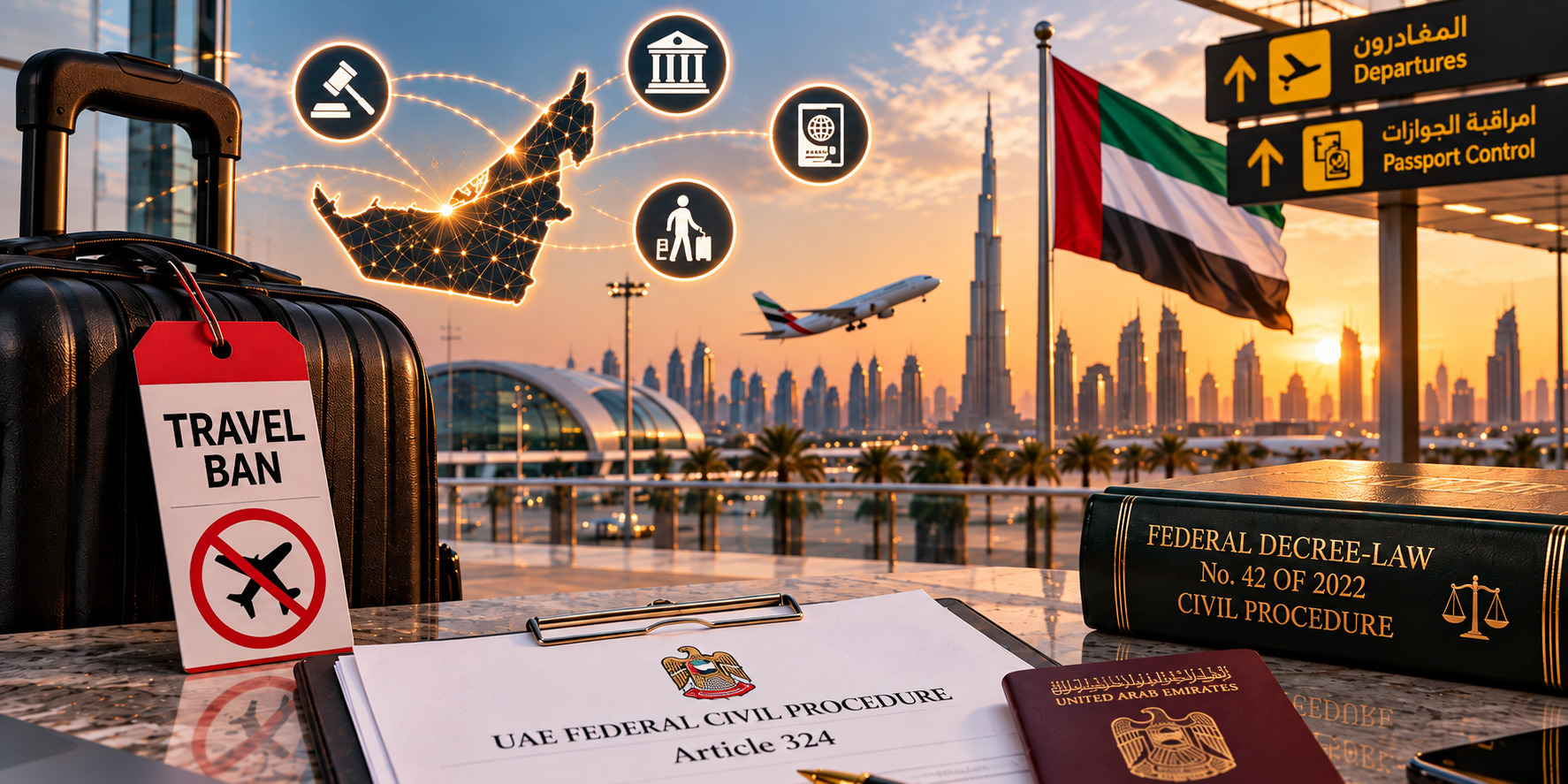 Pre-action travel ban against a debtor in the UAE for debt recovery